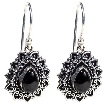 Earrings Black Tourmaline