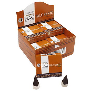 Rökelsekoner  Golden Nag Palo Santo -- 20Gr