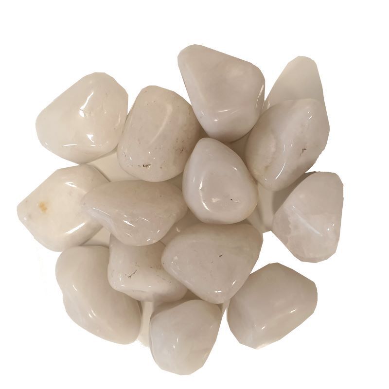 Milky Quartz Tumbled Stones A Quality -- 3X4Cm; ±500G