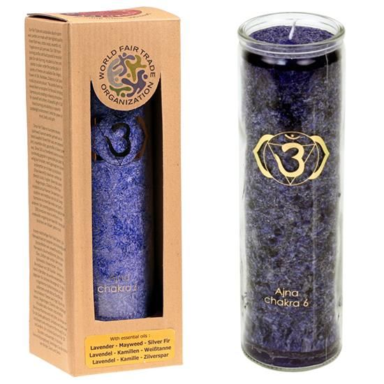 Aromatic Candle Stearin 6Nd Chakra 100 Hours -- 21X6.5 Cm