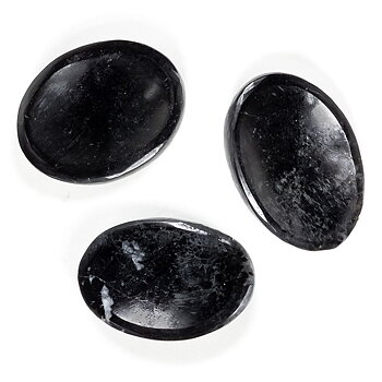 Worry Stones Black Tourmaline -- 3.5-4.5 Cm