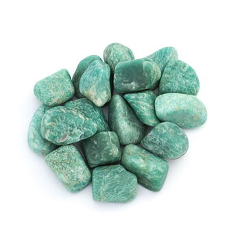 Amazonite Tumbled Stones A Quality -- 3X4Cm; ±500G