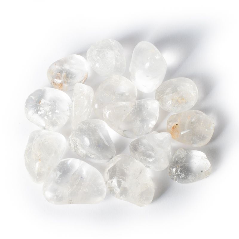 Rock Crystal Tumbled Stones A Quality -- 3X4Cm; ±500G