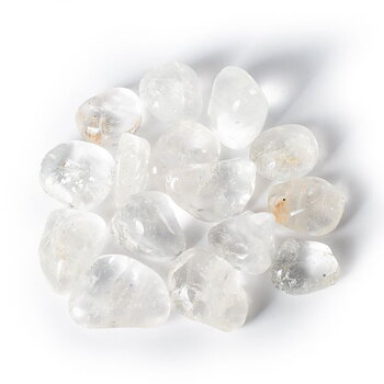 Rock Crystal Tumbled Stones A Quality -- 3X4Cm; ±500G