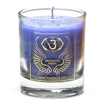 Scented Votive Candle Archangel Raziel Chakra 6