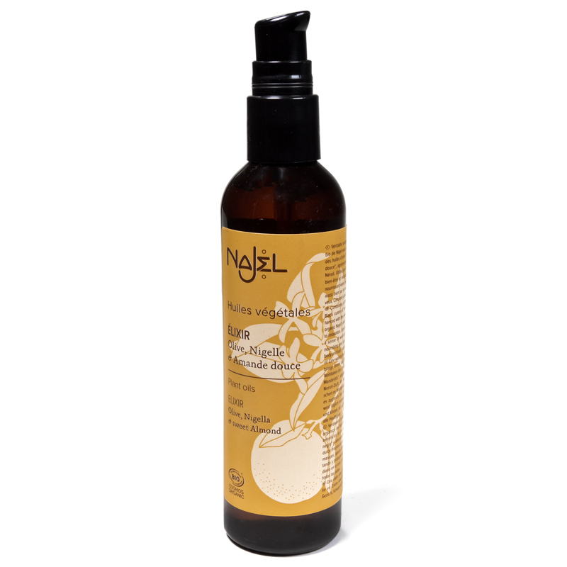Najel hudvård tre oljor elixir ekologisk  125Ml