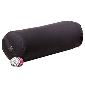 Bolster Round Anthracite Organic Cotton -- 60X16 Cm