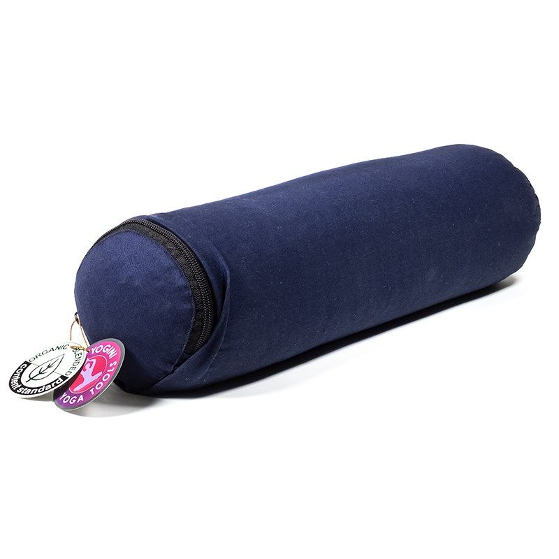 Mini Bolster Dark Blue Organic -- 12X40Cm