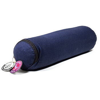 Mini Bolster Dark Blue Organic -- 12X40Cm
