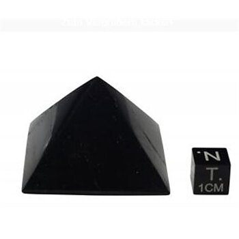 Shungite Pyramid -- 4X4 Cm