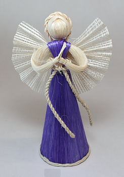 Lila Engel - Höjd Ca 21 Cm