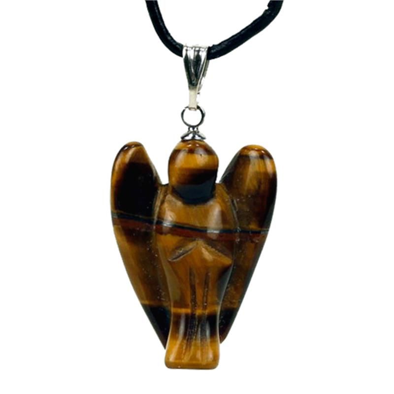 Angel Pendant Tiger Eye -- 3 Cm