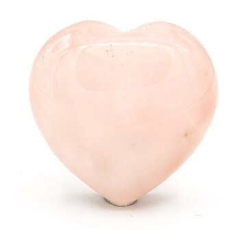 Rose Quartz Heart Worry Stones -- 3.0 Cm
