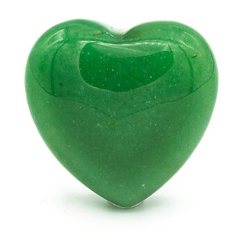 Aventurine Heart Worry Stones -- 3.0 Cm