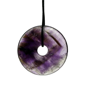 Donut Amethyst Without Cord -- 4.0 Cm