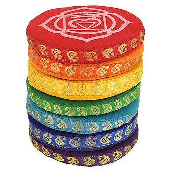 Singing Bowl'S Cushion Set 7 Chakras -- 9.5 Cm