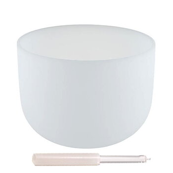Crystal Singing Bowl F-Tone + Safety Bag 432 Hz -- 25 Cm
