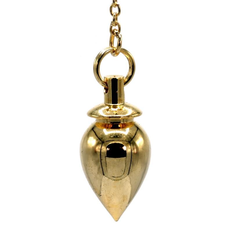 Pendel mässing guldpläterad -- 20 G; 2 Cm