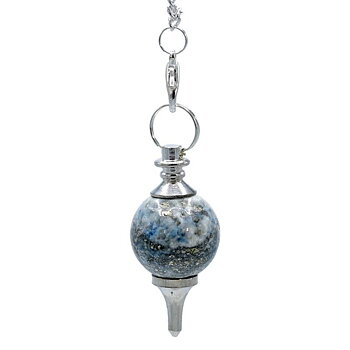 Pendel Lapis Lazuli Och Metall