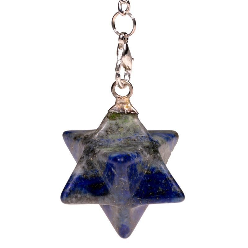 Lapis Lazuli Merkaba pendel oktogon -- 3 Cm