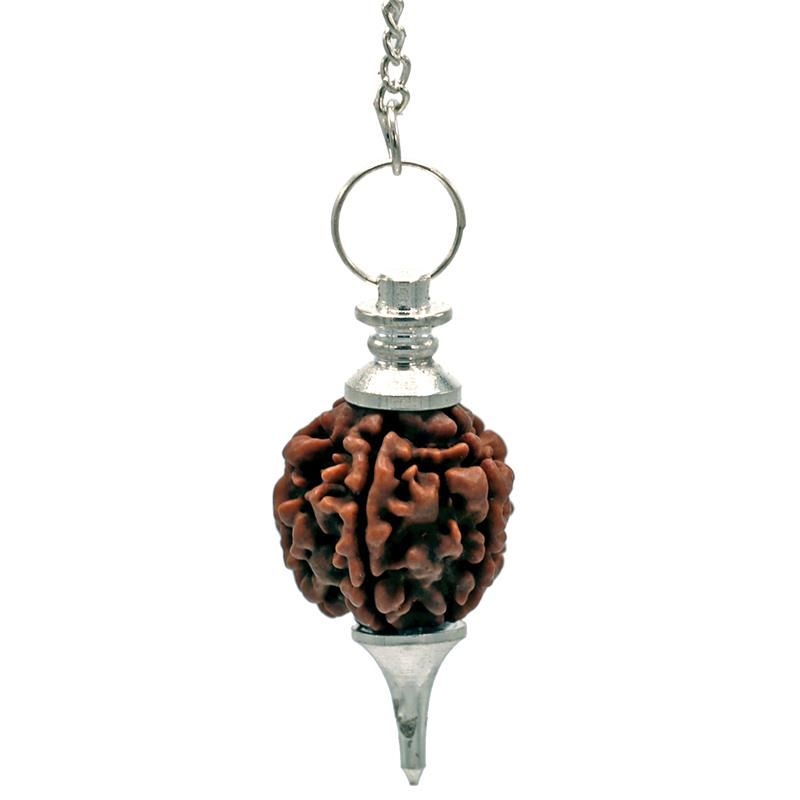 Rudraksha Pendulum Silvercolored -- 10 G; 4.5 Cm