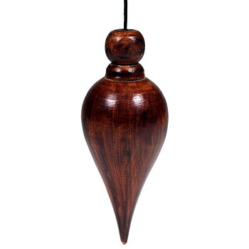 Pendulum Wood Teardrop -- 14 G; 7 Cm