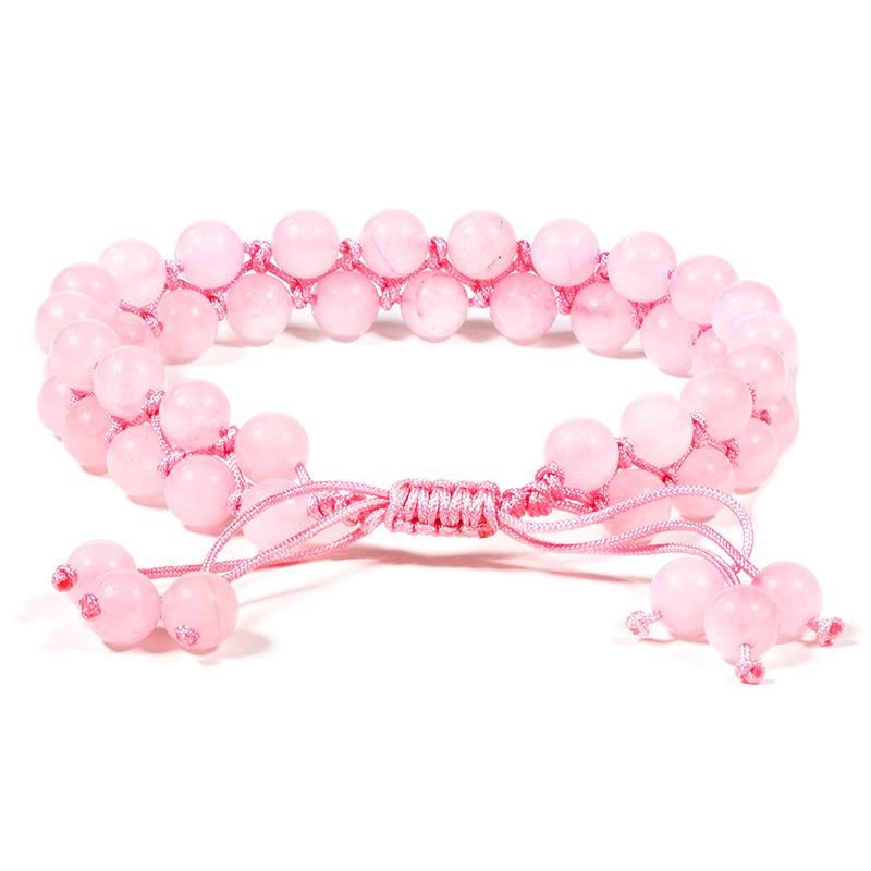 Bracelet Rose Quarz -- 0.6 Cm