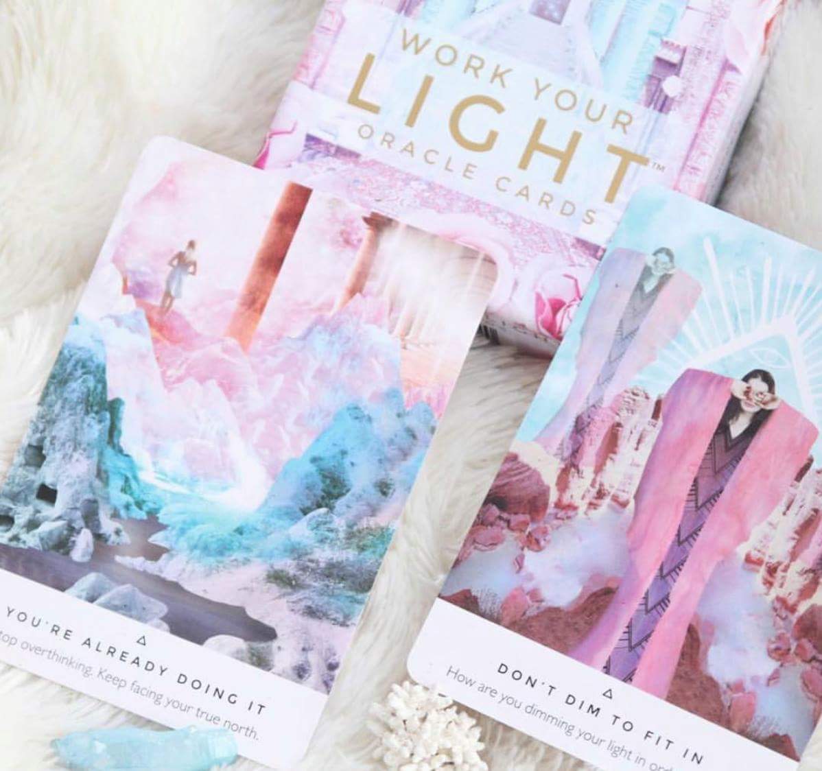 Work Your Light Oracle Cards Englagård Presentbutik
