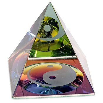 Crystal Pyramid Yin Yang