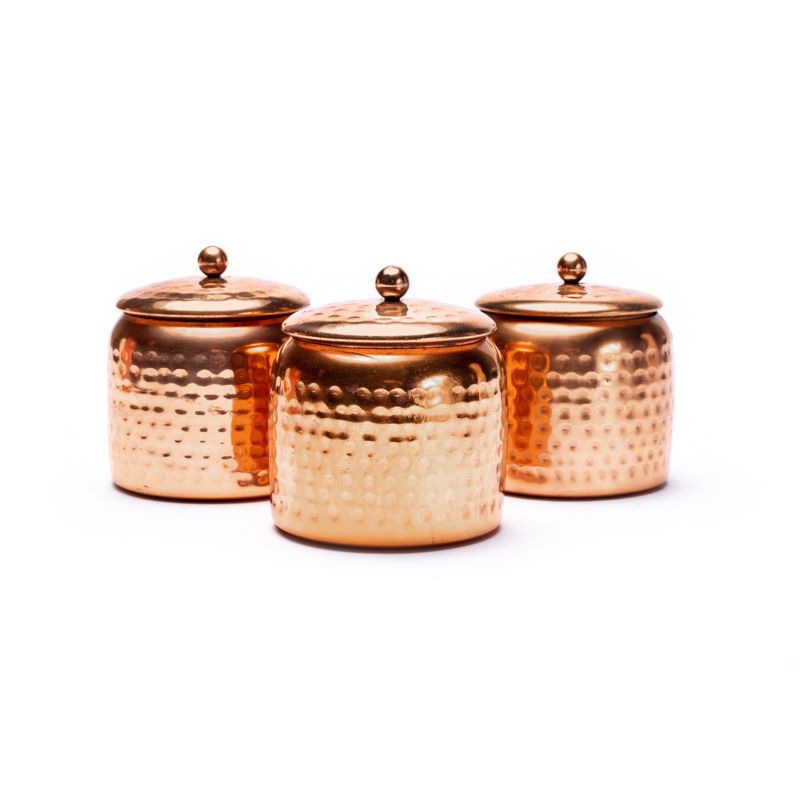Veda Scented Candles In Jar With Lid Set Of 3