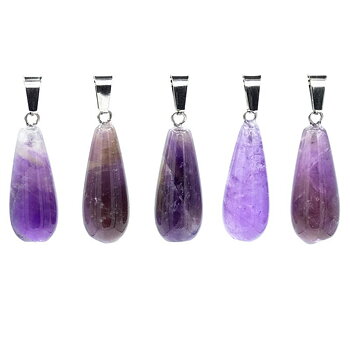 Pendant Amethyst Drop Shaped  5 Stk.