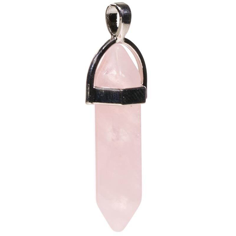 Pendant Rose Quartz -- 4 Cm  5 Stk.