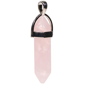 Pendant Rose Quartz -- 4 Cm  5 Stk.