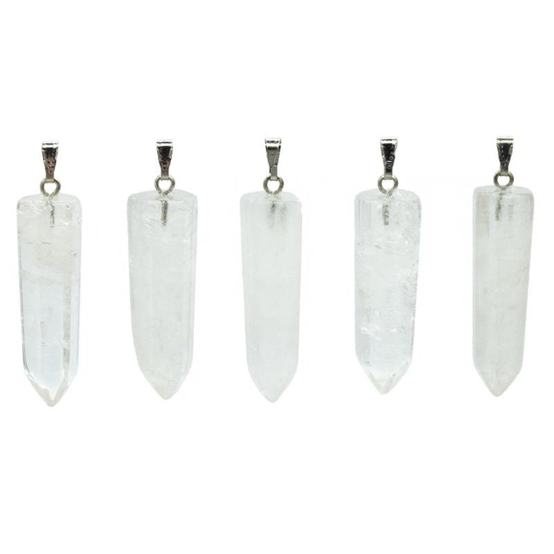 Pendant Rock Crystal Facet Cut S  5 Stk.