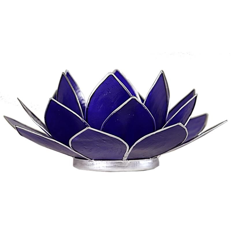 Lotus Atmospheric Light Chakra 6 Indigo Silver Trim -- 13.5
