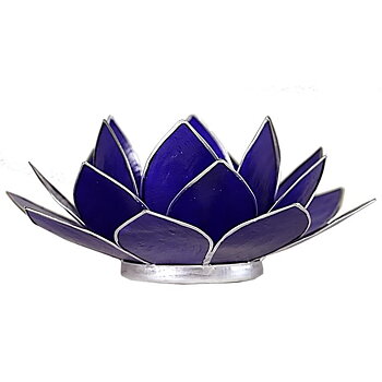 Lotus Atmospheric Light Chakra 6 Indigo Silver Trim -- 13.5