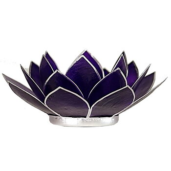 Lotus Atmospheric Light 7Th Chakra Violet Silver Trim -- 13