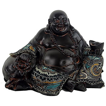 Happiness & Prosperity Buddha China -- 530 G; 20X12X13Cm