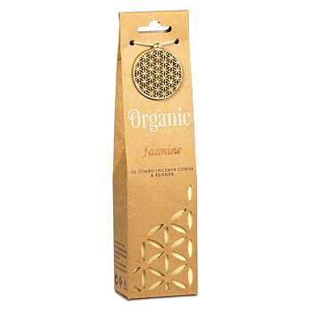 Organic Goodness Jasmine Incense Cones + Burner