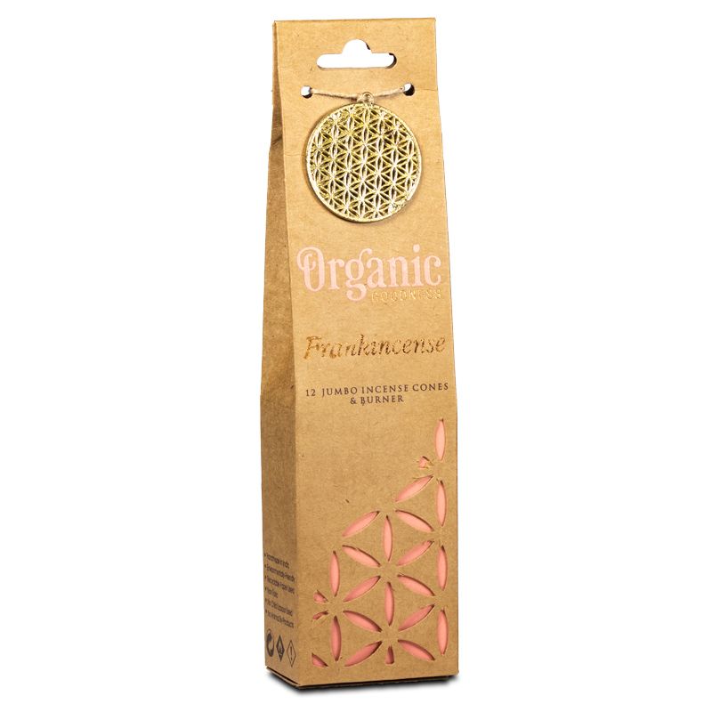 Organic Goodness Frankincense Incense Cones + Burner
