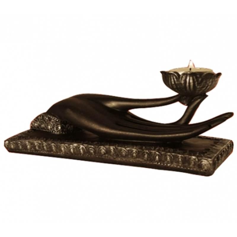 Candleholder Mudra -- 21X8X10 Cm