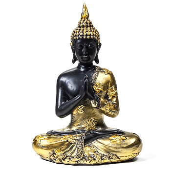 Praying Buddha Antique Finish Thailand -- 580G; 15.5X9X22Cm