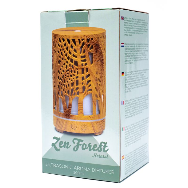 Ultrasonic Aroma Diffuser Zen Forest Natural -- 200Ml; 250G - 3