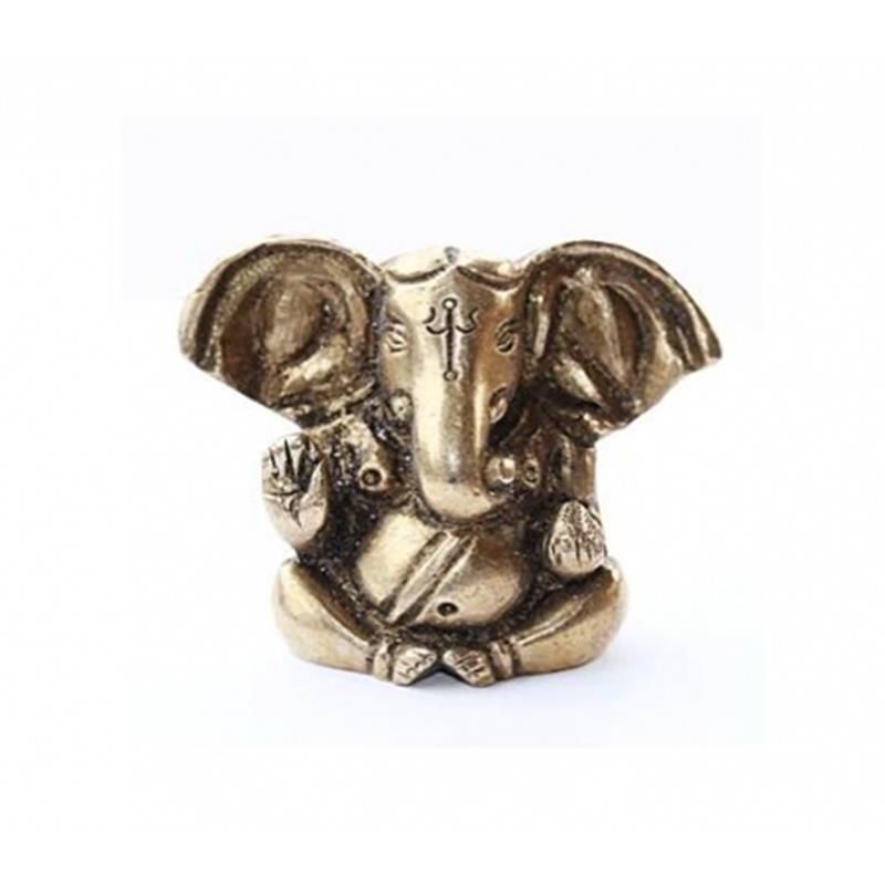 Appu Ganesh Brass Miniature -- 100 G; 4.5 Cm
