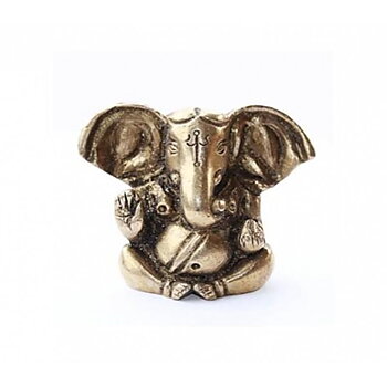 Appu Ganesh Brass Miniature -- 100 G; 4.5 Cm
