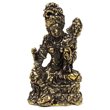 Green Tara Statuette -- 20 G; 4 Cm