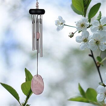 Rose Quarts Chime 30 Cm