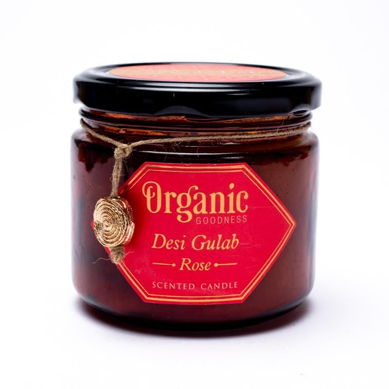 Organic Goodness Soy Wax Candle Rose
