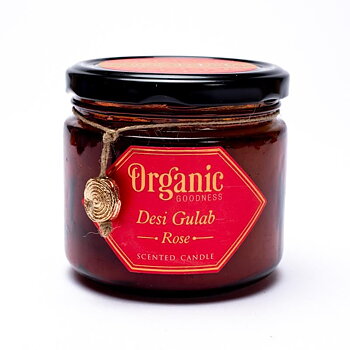 Organic Goodness Soy Wax Candle Rose