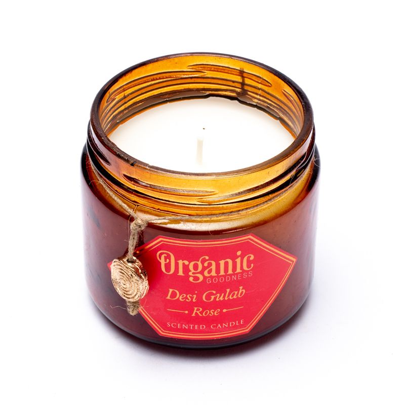 Organic Goodness Soy Wax Candle Rose - 2